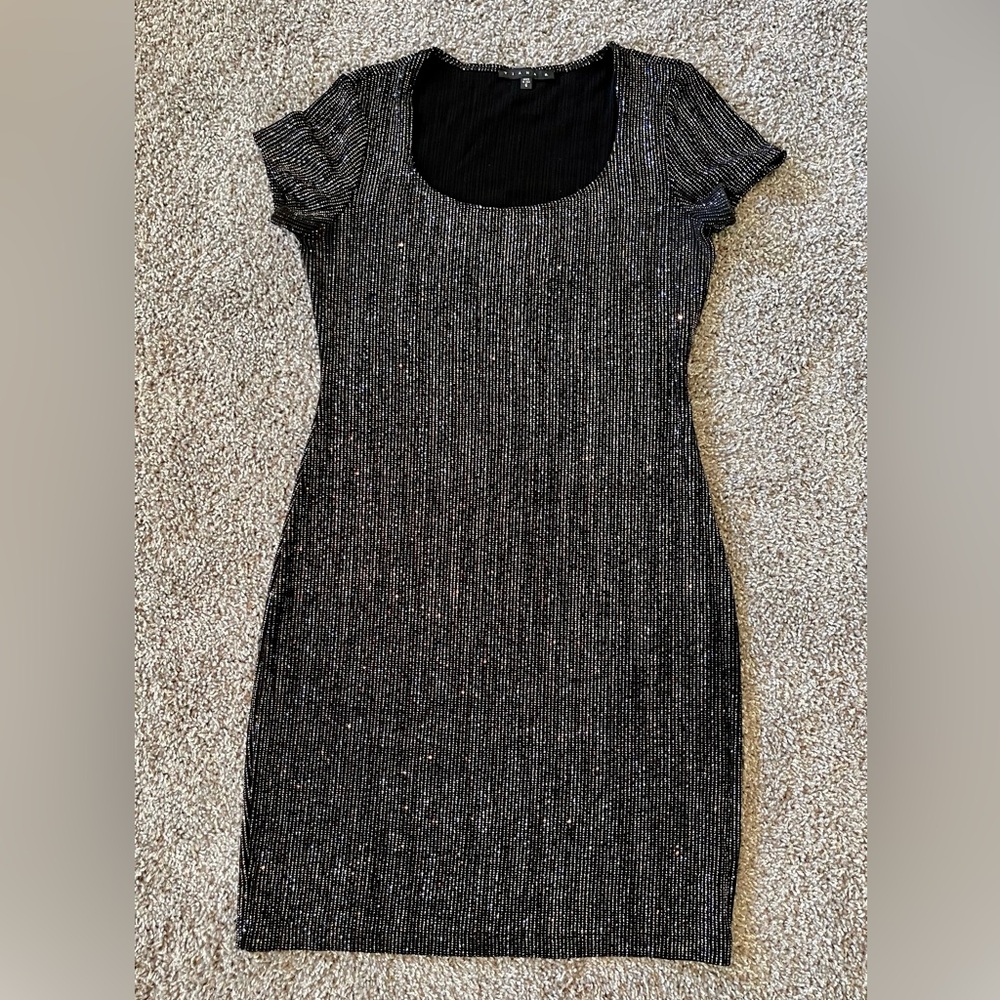Tiana B. Black Sparly Dress